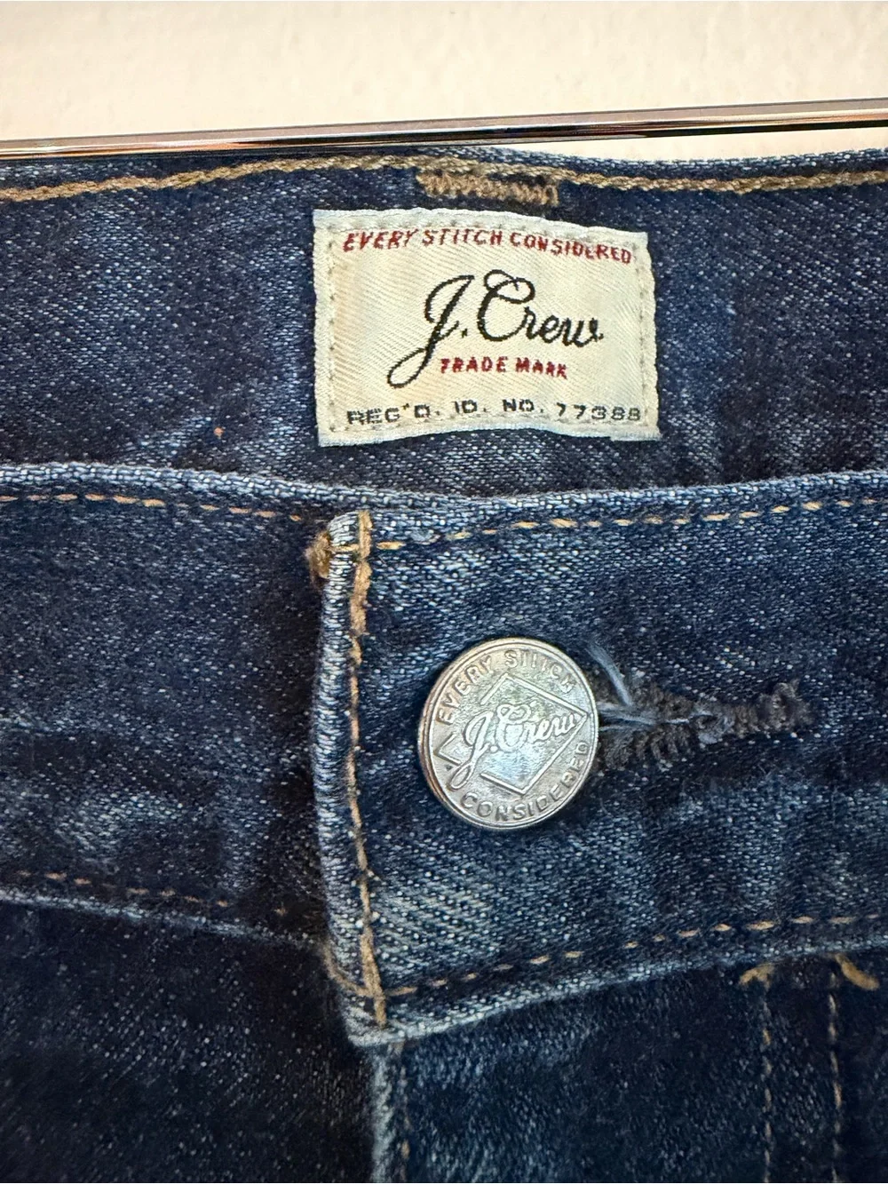 J. Crew 484 Dark Indigo Slim-Straight Jeans 31 x 32
